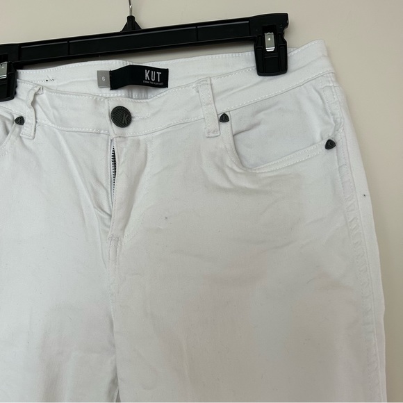 KUT from the Kloth Donna Ankle Skinny Jeans White - Picture 4 of 9
